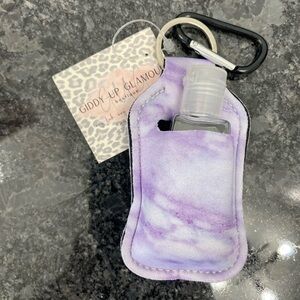 Purple Marble Sanitizer Holder
